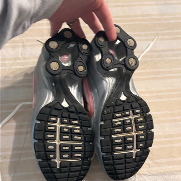 Nike Women's White and Pink Shox Sneakers - Picture 6 of 10